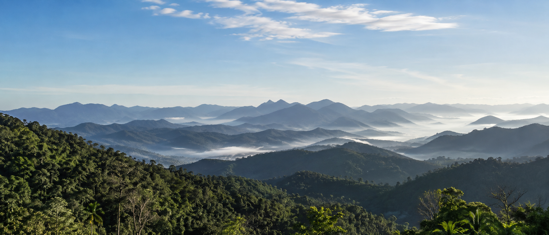 Vista panorâmica da Serra de Petrópolis, no Rio de Janeiro